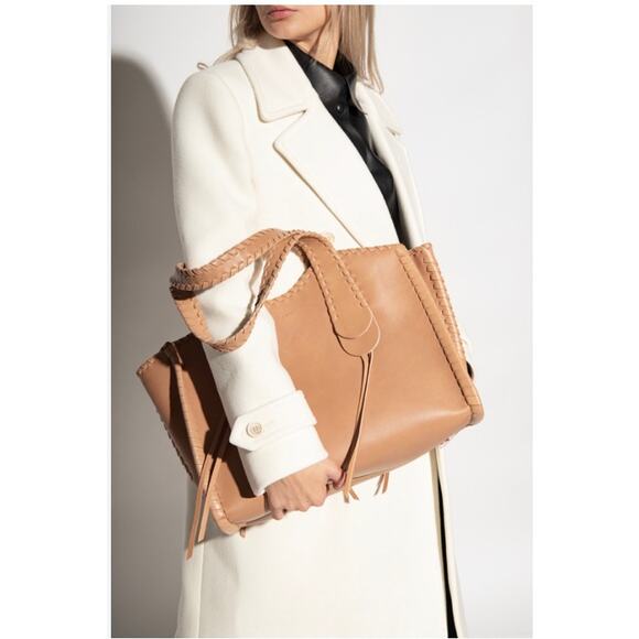 Chloe Mony Large Shopper Tote Bag in Beige - Picture 1 of 16